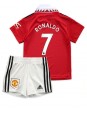 Manchester United Cristiano Ronaldo #7 Heimtrikotsatz für Kinder 2022-23 Kurzarm (+ Kurze Hosen)